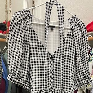 Gingham, puff sleeved, maxi dress with belt